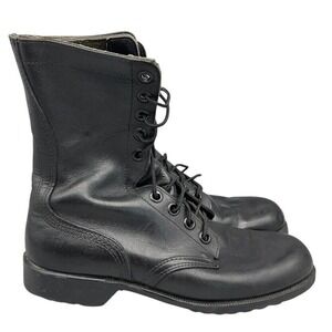 Vintage Military Combat Boots 1984 size‎ 8 Regular Waffle Sole RO Search Leather